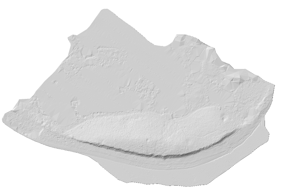 Bare-earth DEM hillshade of a coastal mangrove site